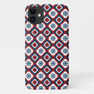 Ship Wheels and Anchors iPhone 11 Case