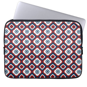 Ship Wheels and Anchors Laptop Sleeve