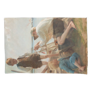 Shipbuilders (by Albert Edelfelt) Pillowcase