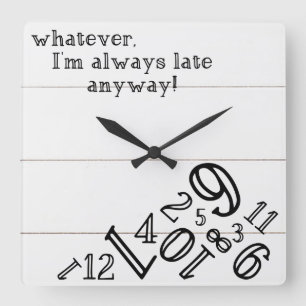 Shiplap Rustic Clock : Square Wall Clock