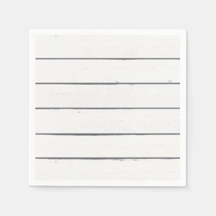 Shiplap Rustic White Wood Panel Napkin