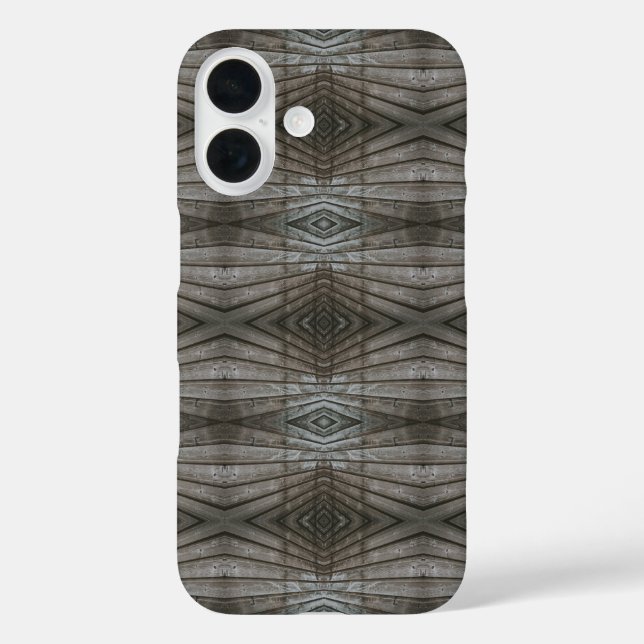 Shiplap Wood Planks Perspective Southwest Pattern Case-Mate iPhone Case (Back)