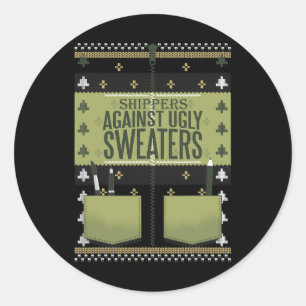 Shippers Against Ugly Sweaters Classic Round Sticker