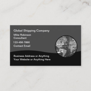 Shipping And Freight Logistics Business Card