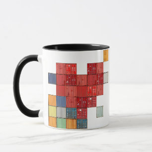 Shipping Container Heart Mug
