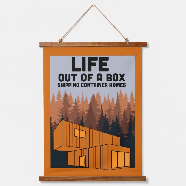  Shipping Container Home living Hanging Tapestry (Front)