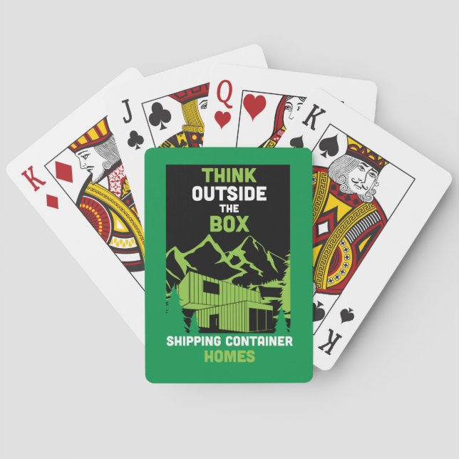  Shipping Container Home living Playing Cards (Back)