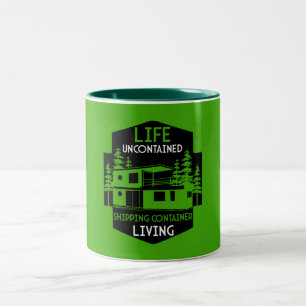 Shipping Container Home living Two-Tone Coffee Mug