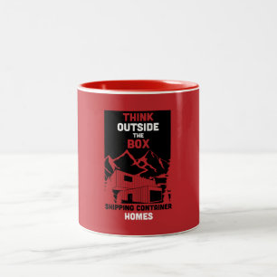 Shipping Container Home living Two-Tone Coffee Mug
