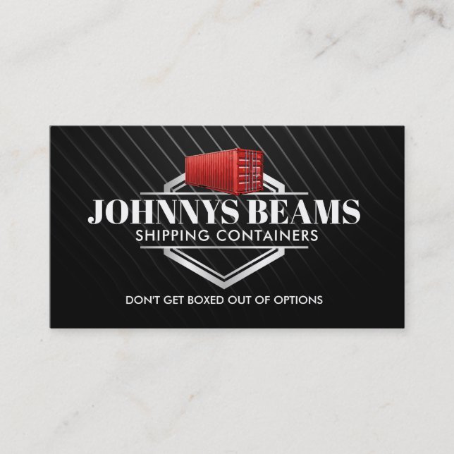 Shipping Containers Business Cards (Front)