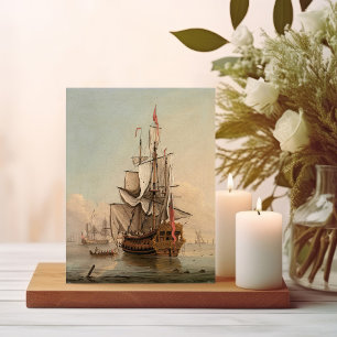 Shipping in a Calm Peter Monamy Postcard