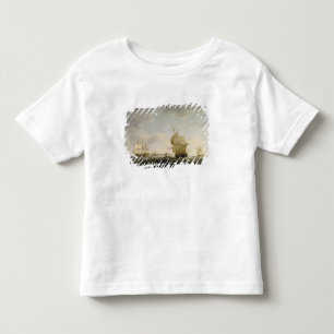 Shipping in the English Channel, c.1755 (oil on ca Toddler T-Shirt