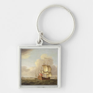 Shipping in the Thames Estuary, c.1761-66 (oil on Key Ring