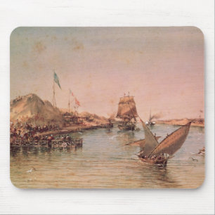 Shipping on the Suez Canal Mouse Pad