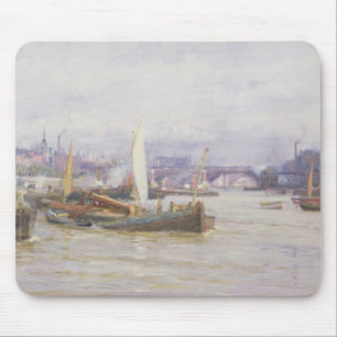 Shipping on the Thames Mouse Pad