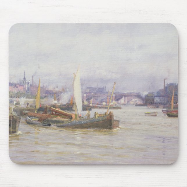 Shipping on the Thames Mouse Pad (Front)