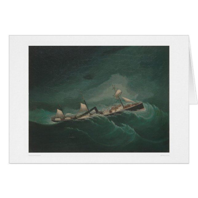 Shipping Vessel...in Storm  (1261) (Front Horizontal)