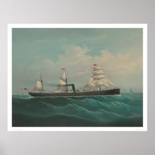 Shipping Vessel- The City of Rio de Janeiro (1260) Poster