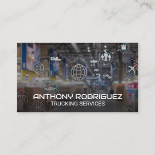 Shipping Warehouse   Logistics Network Business Card