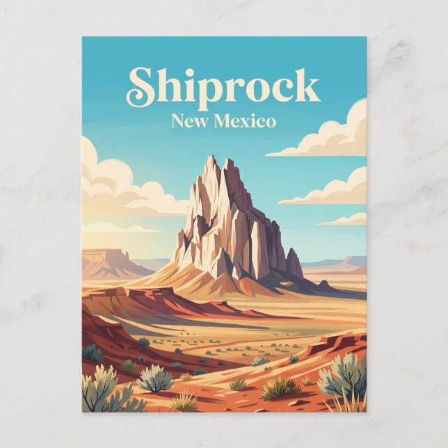 Shiprock, New Mexico Postcard (Front)