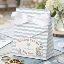 Ships Ahoy It's A Boy Nautical Baby Shower