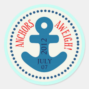 Ships Ahoy!Sticker D Classic Round Sticker