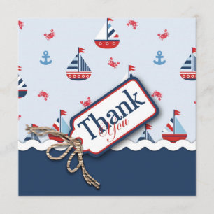 Ships Ahoy! TY Square Thank You Card