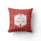 Ship's Anchor Red Nautical Pillow