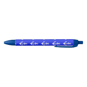 Ship's Anchors Black Ink Pen