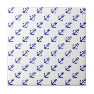 Ship's Anchors Ceramic Tile