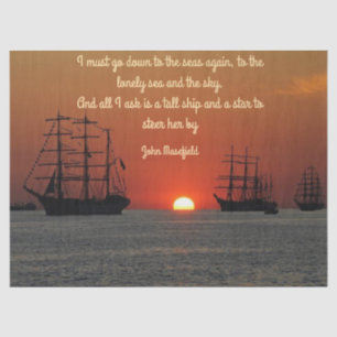Ships and Sea Tissue Paper