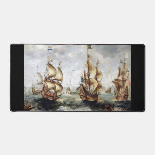 Ships at sea 1632 desk mat