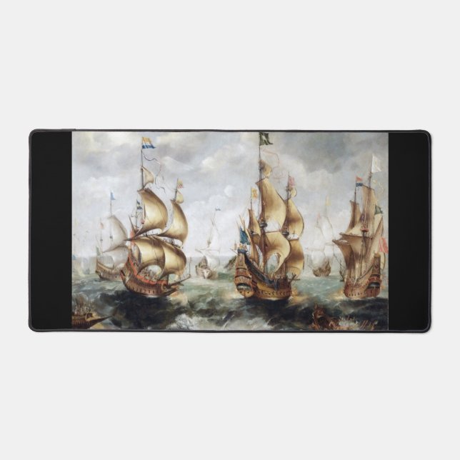 Ships at sea 1632 desk mat (Front)