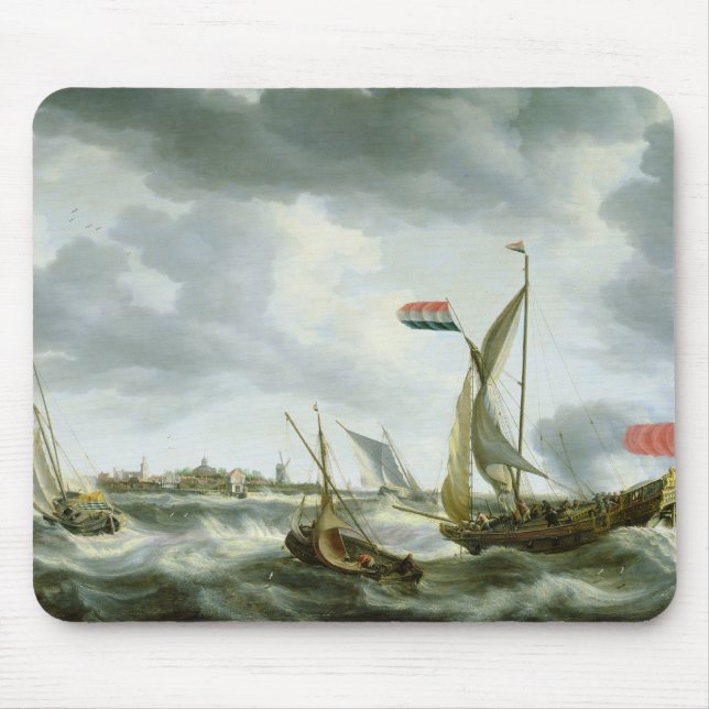 Ships at Sea Mouse Pad (Front)
