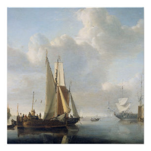 Ships before the Coast, Willem van de Velde (II), Poster