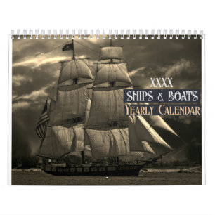Ships &  Boats Personalise the Year   Calendar