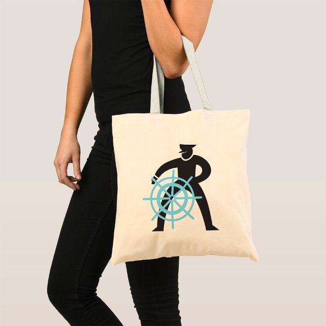 Ships Captain At The Helm Tote Bag (Creator Uploaded)