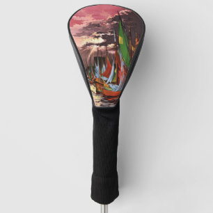 Ships in the Port of La Rochelle Art Golf Head Cover