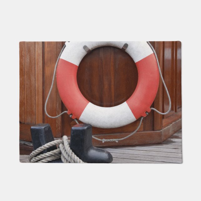 Ships Lifebelt Doormat (Front)