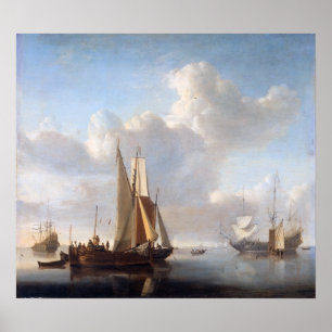 Ships Lying Before the Coast Poster