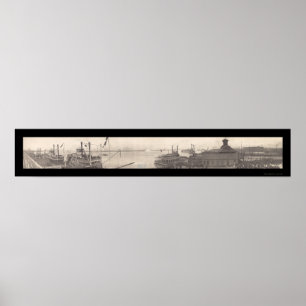 Ships New Orleans Photo 1910 Poster