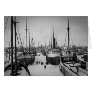 Ships on the Belle River Marine City Michigan