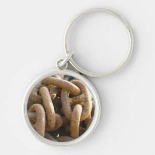 Ship's Rusty Anchor Chain Key Ring