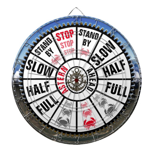 Ship's Telegraph Nautical Themed Dartboard (Front)