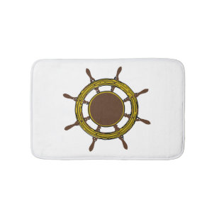 Ship's Wheel Bath Mat