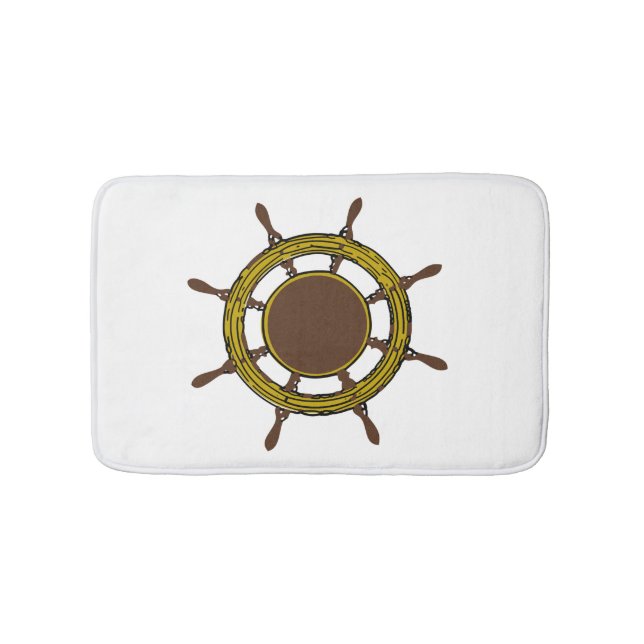 Ship's Wheel Bath Mat (Front)