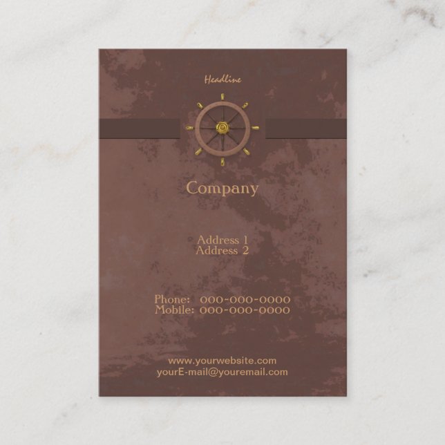 Ships Wheel Business Card (Front)