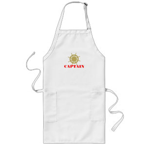 Ships Wheel Captain Long Apron