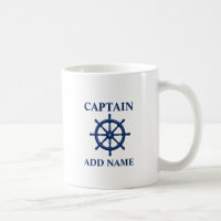 Ships Wheel Helm With Captain or Boat Name