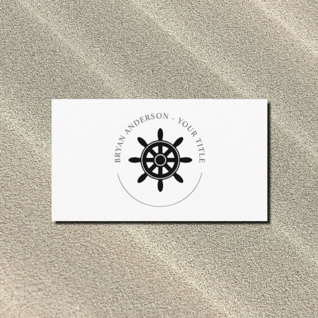 Ships Wheel Logo Business Card (Creator Uploaded)